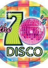 70er Disco Teller groß 8 St.