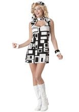 70er Jahre Disco-Lady Damen-Kostüm