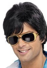 70er Jahre Frauenheld Perücke, schwarz