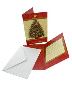 8 Einladungen mit Umschlag *Weihnachten*