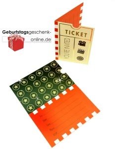 8 Einladungskarten Hollywood