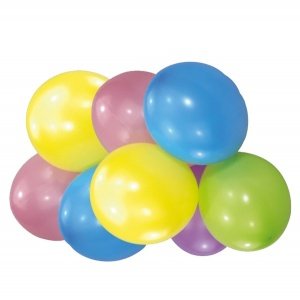 8 Luftballons Pastell, sortiert