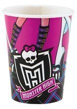 8 Pappbecher Monster High Kindergeburtst