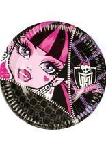 8 Pappteller Monster High Kindergeburtst