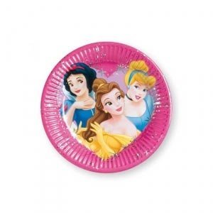 8 Pappteller *Princess Heart Prismatic* 