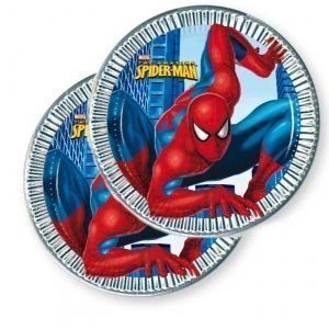 8 Pappteller *Spiderman Classic* mit Met