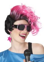 80er Jahre New-Wave-Punk Perücke pink-sc