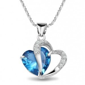 925 Sterling Silber diamant halskette