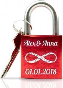 Personalisiertes Liebesschloss von ABUS