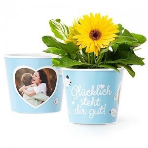 Facepot Blumentopf Glücklich steht dir gut