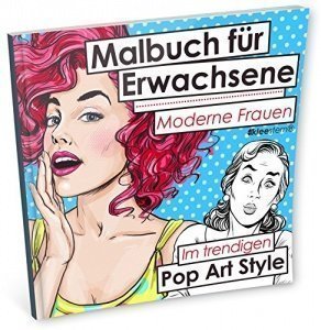 Für coole Künstlerinnen: das Malbuch für Erwachsene