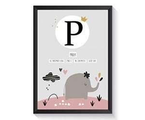 Personalisiertes Bild als Geschenkidee zur Geburt