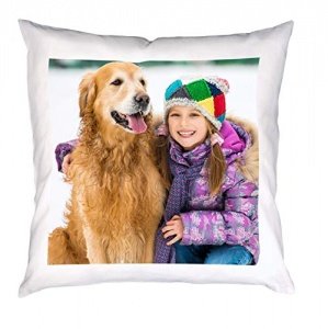 Fotokissen mit individuellem Text und Bild