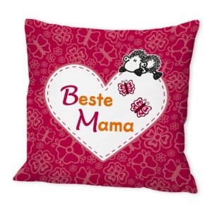 Sheepworld Baumwollkissen „Beste Mama“