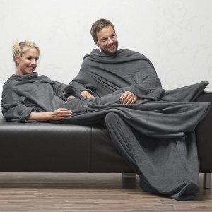 XL-Kuscheldecke mit Ärmeln