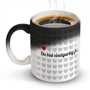 Tasse „1000 Herzen“ mit Thermoeffekt