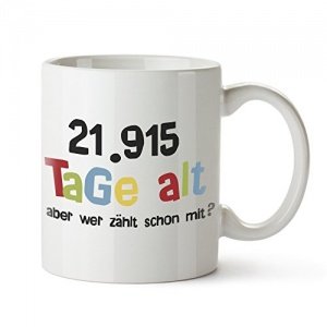 Tasse mit Aufdruck „Alter in Tagen“