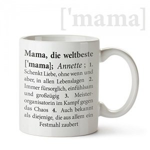 Tasse mit Aufdruck „Definition beste Mama“