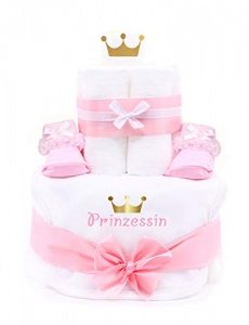 Windeltorte Prinzessin als Geschenk zur Geburt