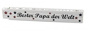 Witziger Zollstock mit Print