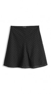 A-Line-Rock mit luftiger Lochstickerei