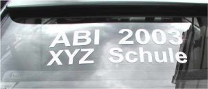 ABI 2011 / 2012 / 201X Schriftzug als Fa