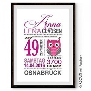 ABOUKI Namensbild mit EULE personalisier