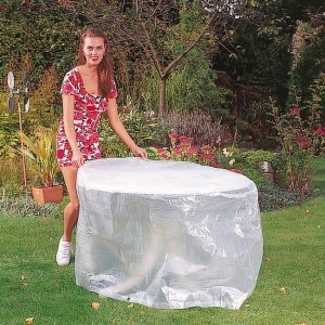 Abdeckhaube für runden Tisch