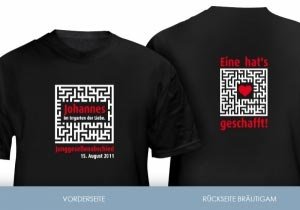 Abschiedsshirt Junggesellen *Irrgarten*