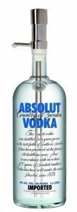 Absolut Vodka 4,5 Liter mit Pumpe aus Ed