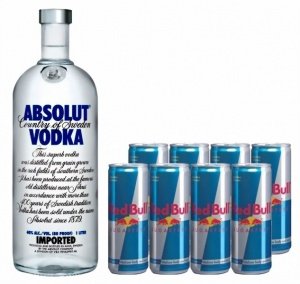 Absolut Vodka & Redbull Sugarfree Packag
