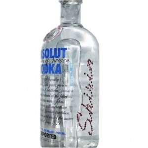 Absolut-Vodka mit Swarovski-Veredelung