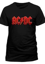 AC/DC Red Logo T-Shirt schwarz