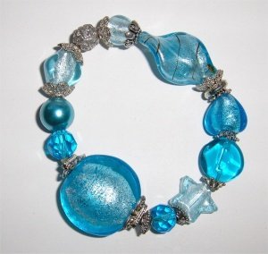 Accessoires & More Armband Blue Velvet