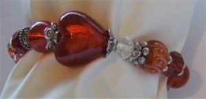 Accessoires & More Armband red heart