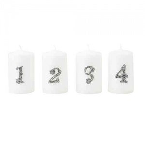 Adventsdeko, -Zahl 1-4-, Lisbeth Dahl