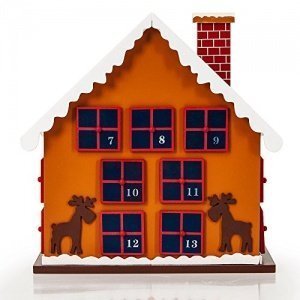 Adventskalender als Winterhäuschen