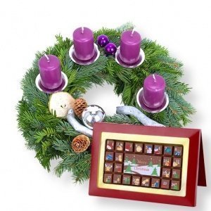Adventskranz Vorfreude und Adventskalend