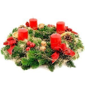 Adventskranz Weihnachten (Durchmesser: c