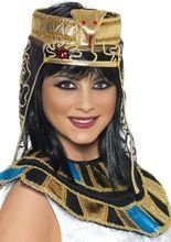 Ägypter Pharaonin Schleier gold-schwarz