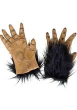Affen-Hände Handschuhe braun-schwarz