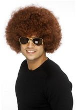 Afro-Perücke, braun