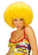 Afro Perücke gelb