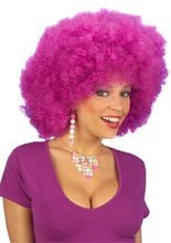 Afro Perücke lila