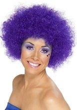 Afro-Perücke, lila