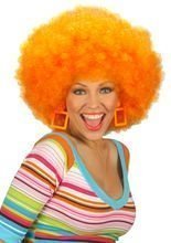 Afro Perücke orange
