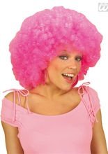 Afro Perücke pink