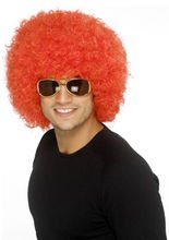 Afro-Perücke, rot