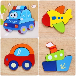 Afufu 3D Kinder Holzpuzzle