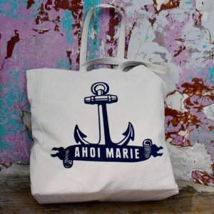 Ahoi Marie Fischmarkttasche Anker